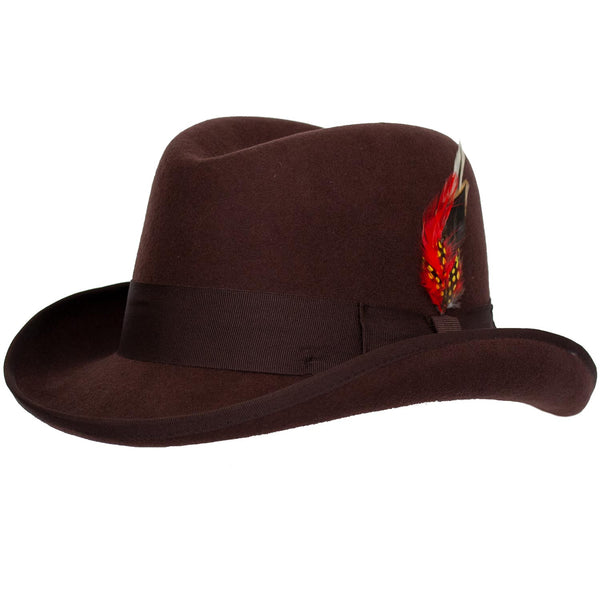 Charles Wool Homburg Godfather by 9th Street Hats – Levine Hat Co.