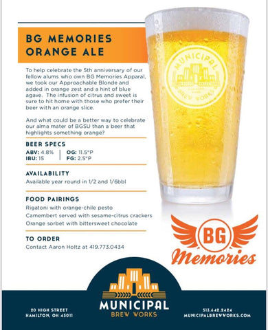 BG Memories Orange Ale