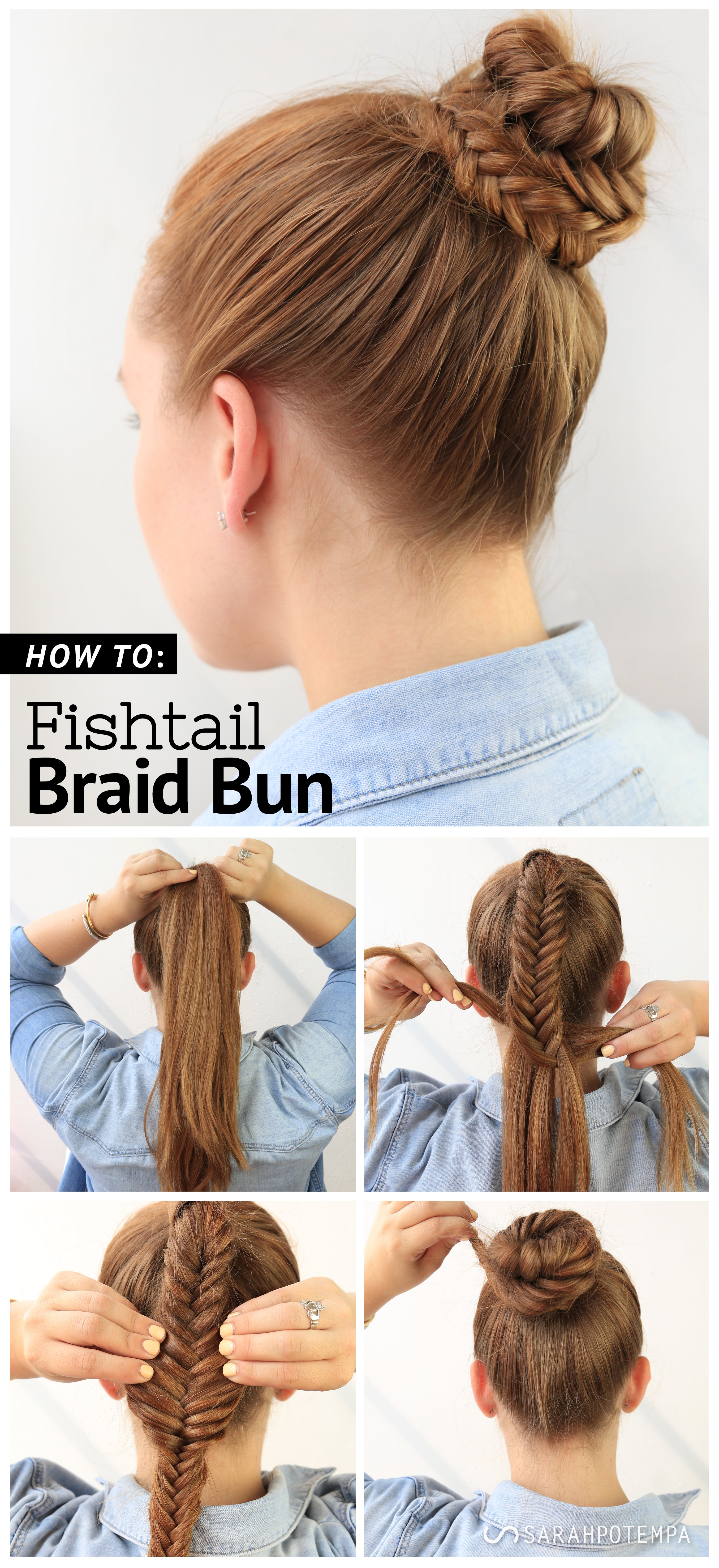 Get the Look: Fishtail Braid Bun – The Beachwaver Co.