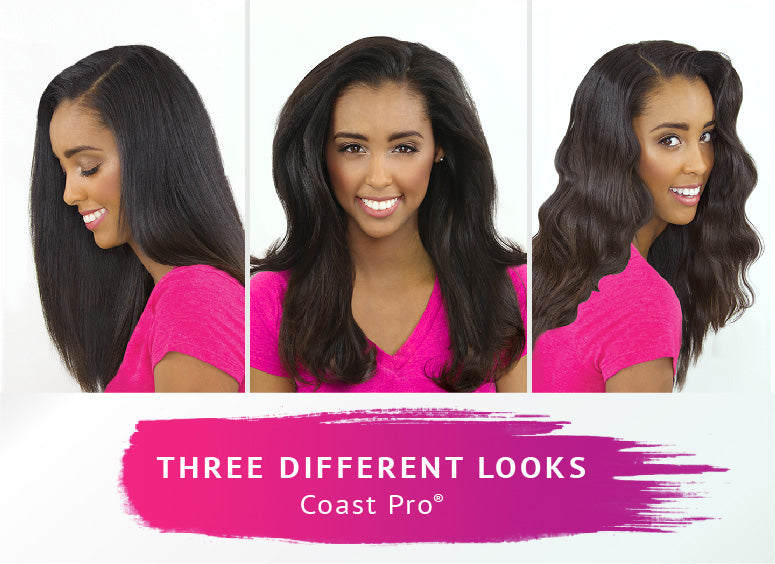 Get three different looks with the Coast Pro Professional Iron