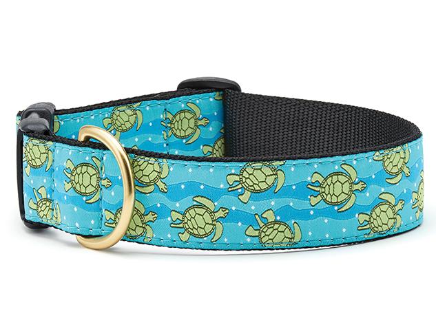 Up Country Sea Turtle Dog Puppy Design Collar Choose Size Made In USA 