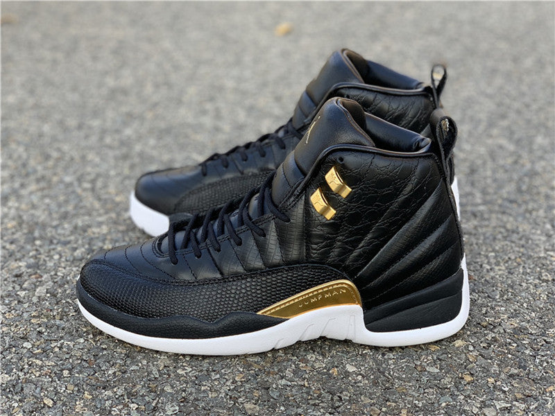 midnight black jordan 12s