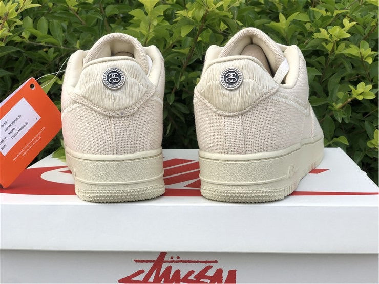 stussy nike air force 1 low fossil