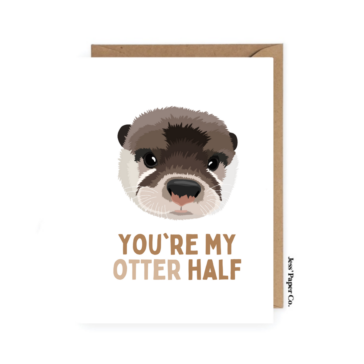 You Re My Otter Half Card Jess Paper Co