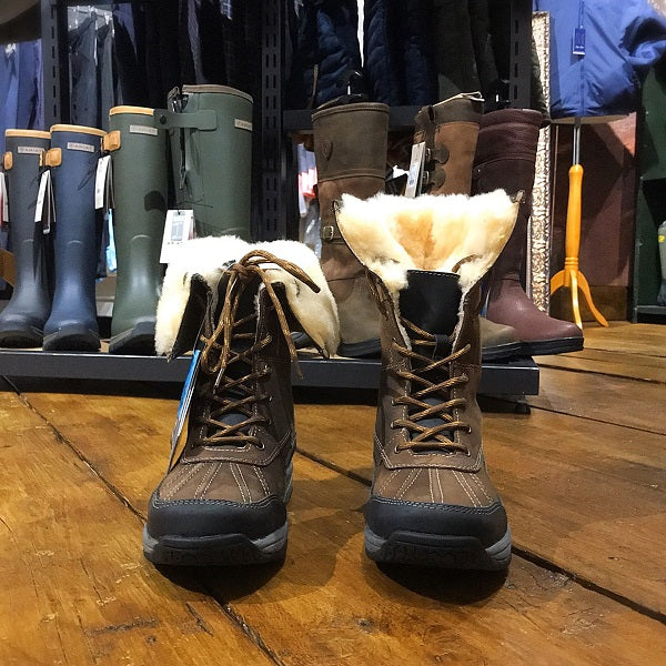 sheepskin lined winter boots