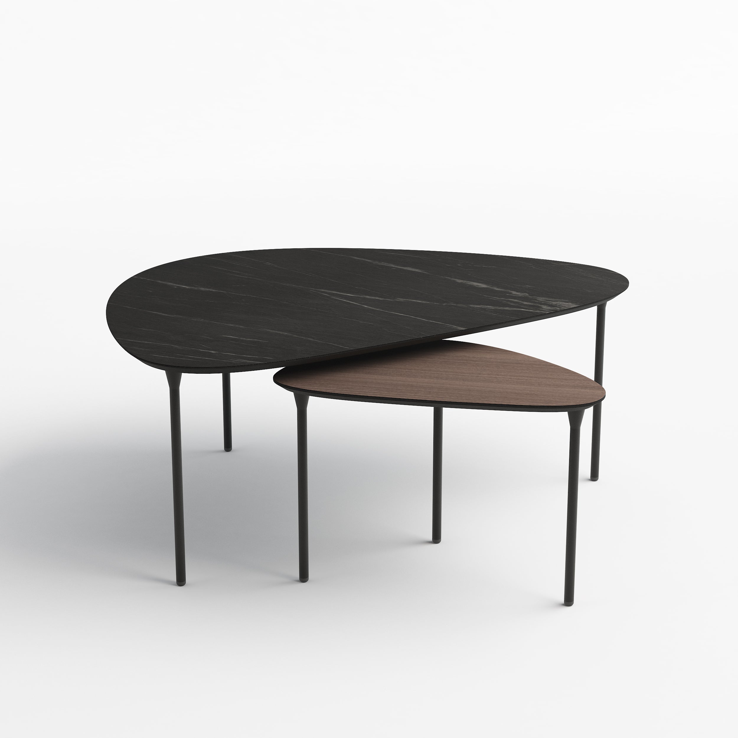 Katrine sofaborde | To borde kan sættes under hinanden | Ringsted Møbelland