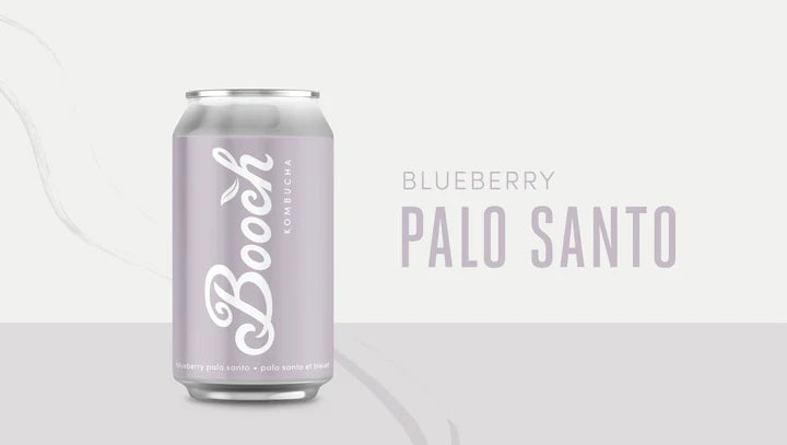 Organic Blueberry Palo Santo Kombucha - 355 ml