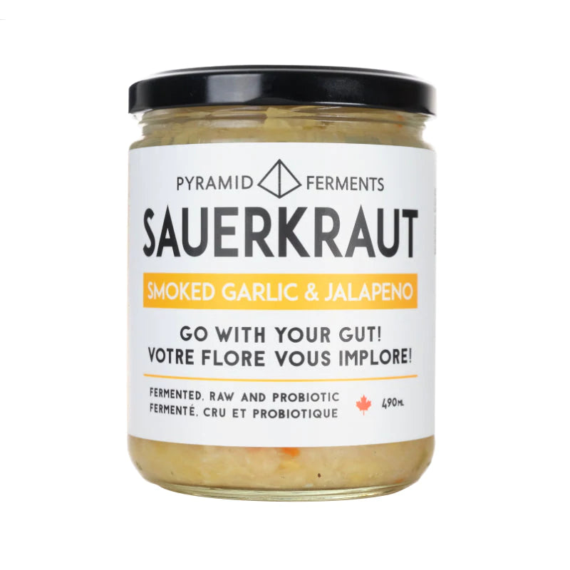 Smoked Garlic & Jalapeno Sauerkraut - 490ml