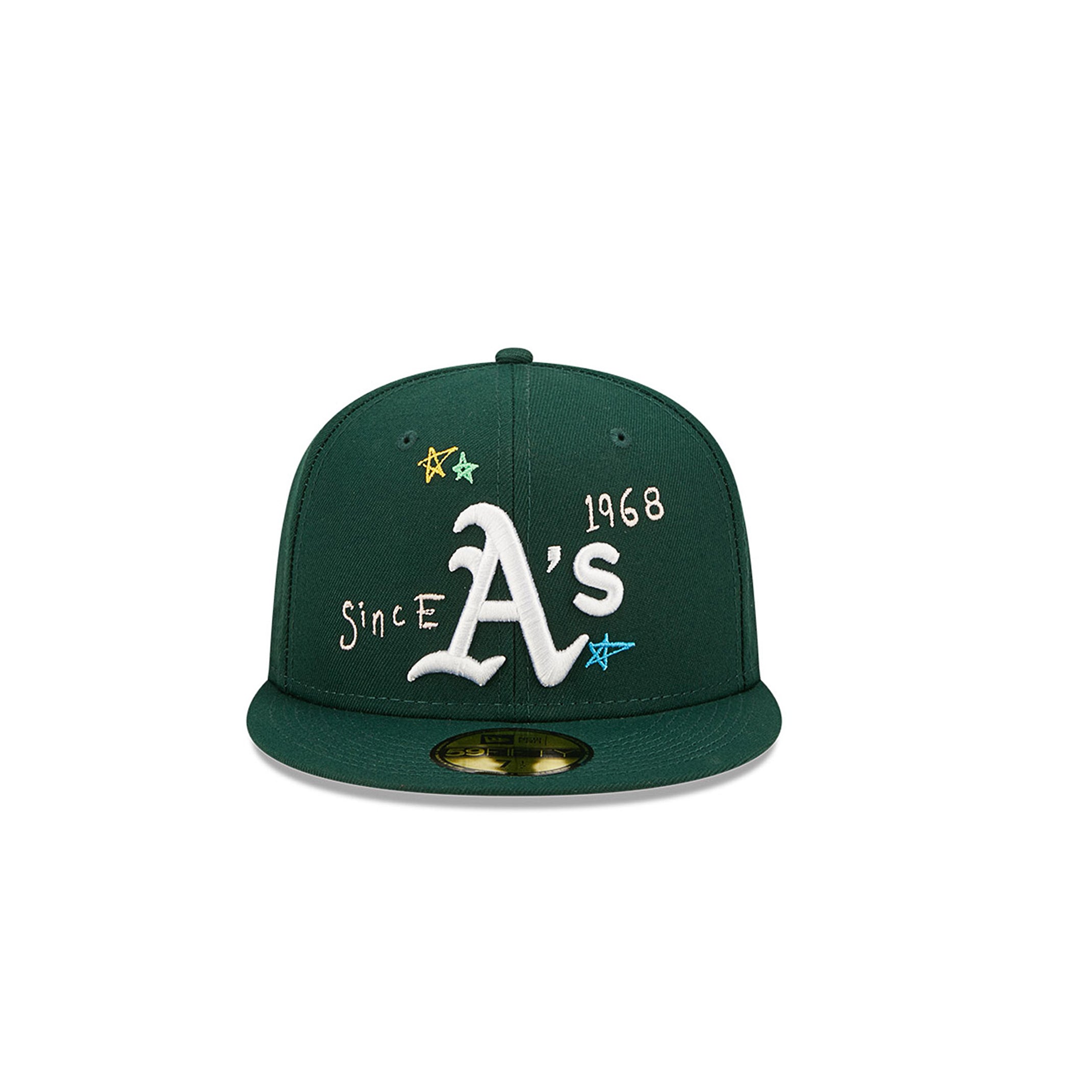 New Era Oakland Athletics MLB Scribble 59FIFTY Fitted Green