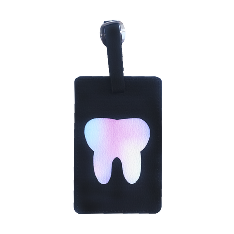 tooth luggage tag