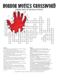 Halloween Crosswords – Printable Games