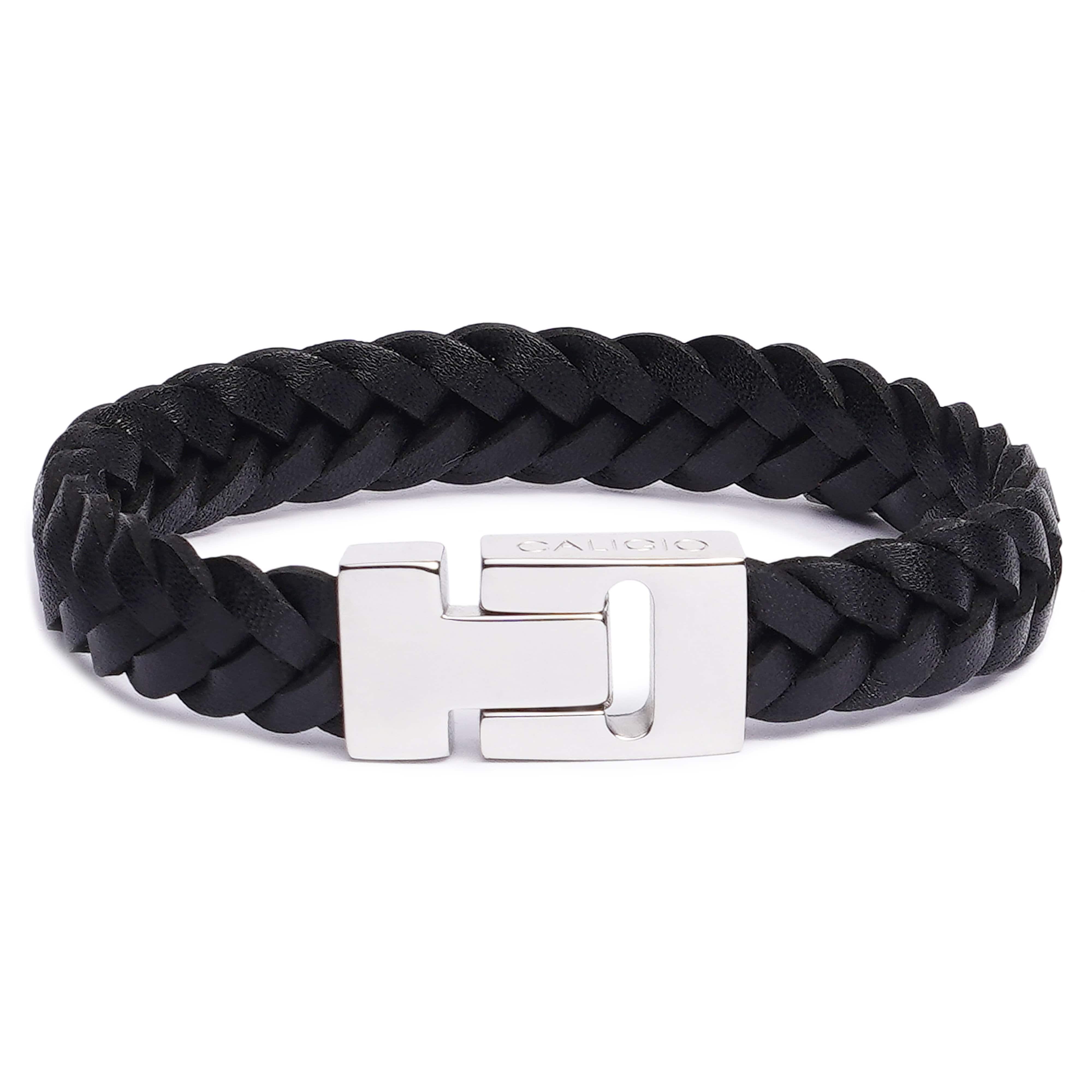 samen voetstuk agenda XL sizes for Two Strap Black Leather Bracelet, Egoist Black | Caligio –  CALIGIO