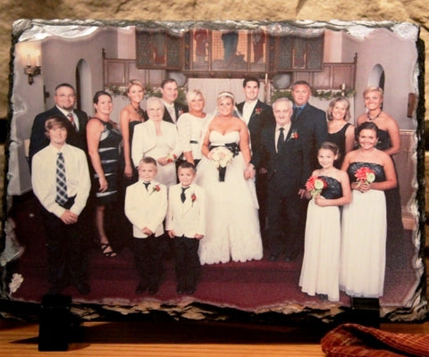 Family Photo Slate for Weddings
