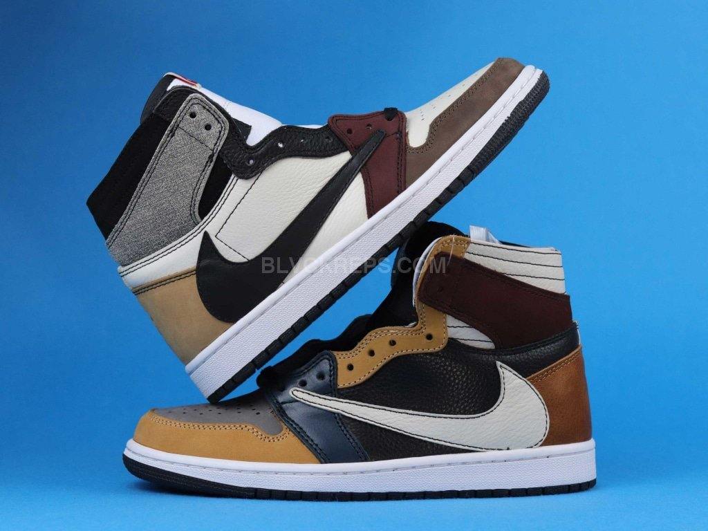 "RESTOCK" THE SHOE SURGEON X JRDN 1 HIGH 'TRAVIS SCOTT EARTH TONE SCRAP