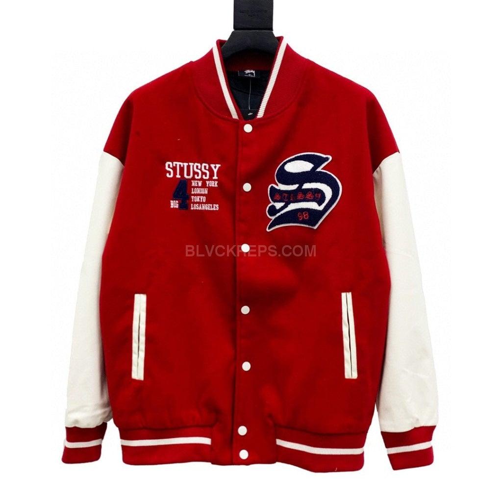 stussy BIG4 varsity jacket Vintage 1997-