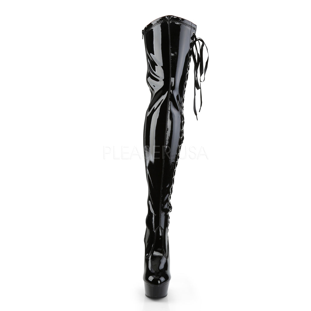 thigh high boots pvc