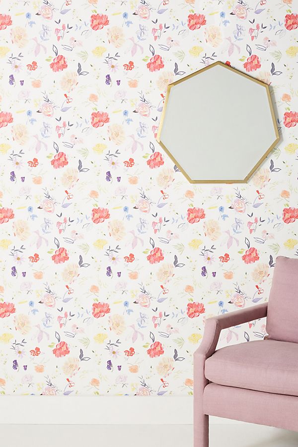 wallpaper, floral, home decor