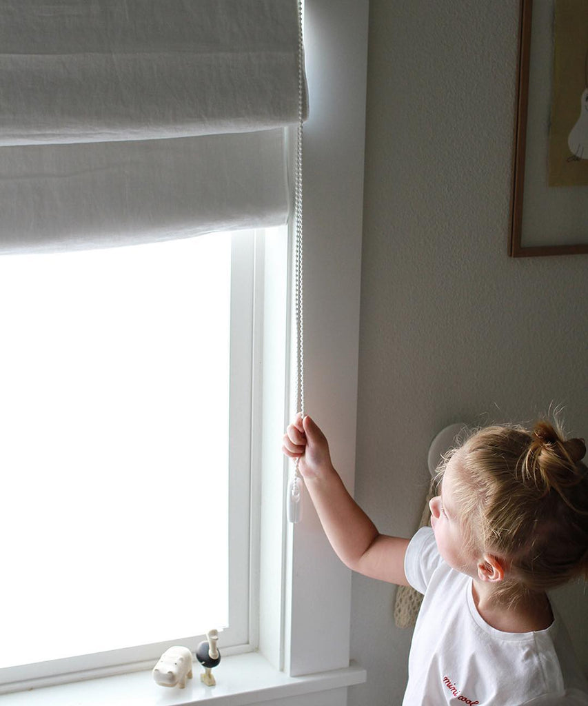 Roman Shades, child lock, home decor ideas, nursery