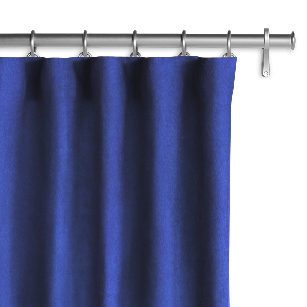 classic blue velvet drapery