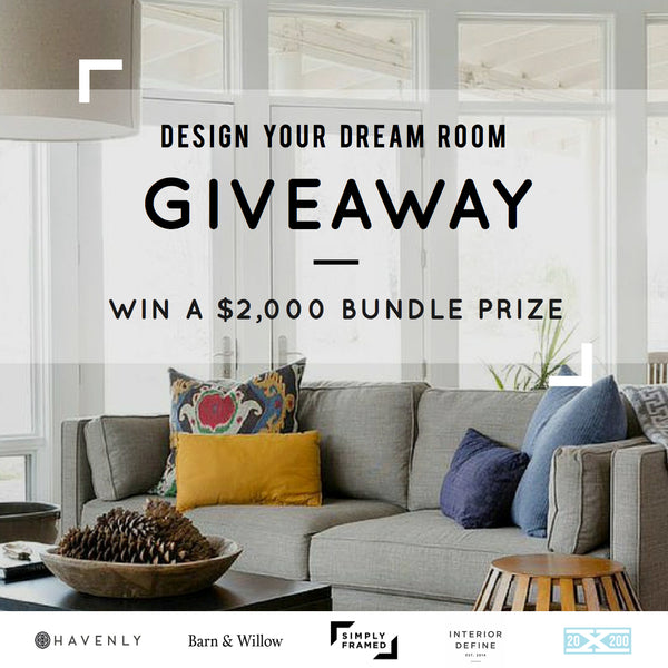 Barn & Willow design your dream room sweepstakes