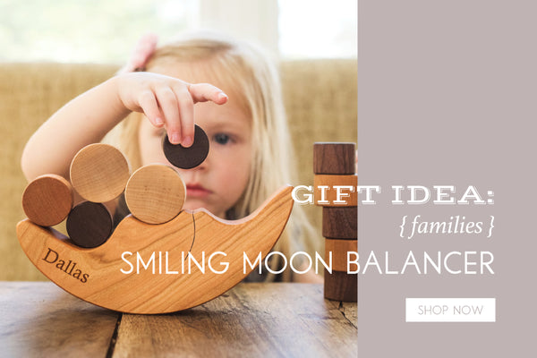 Smiling Moon Balancer Personalized by Smiling Tree Toys