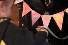 DIY Valentines Bunting Watercolor Craft