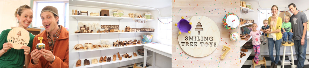 handmade wooden toys, blocks, and teethers by Smiling Tree Toys