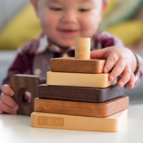 wooden stacking toy | wood toys for toddlers