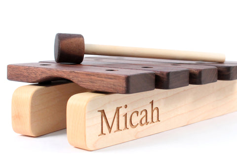 personalized wooden xylophone