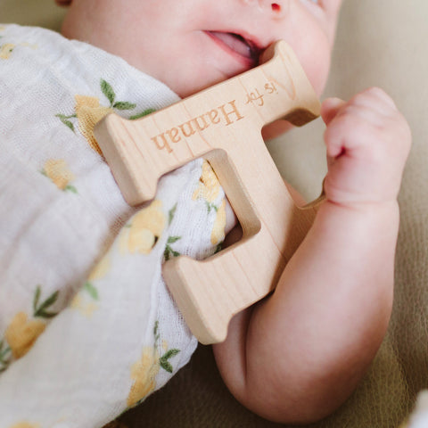 newborn baby gift ideas | wood teethers for baby