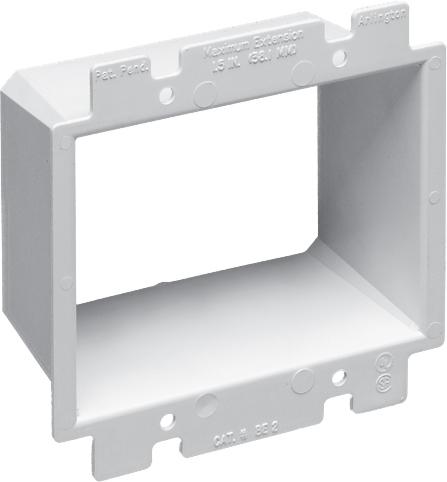 Arlington BE2 Two-Gang Box Extenders (Box of 25) - Ready Wholesale Electric Supply and Lighting