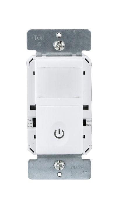 Enerlites HMOS-J PIR Occupancy Vacancy Wall Sensor Switch, No Neutral Required - Ready Wholesale Electric Supply and Lighting