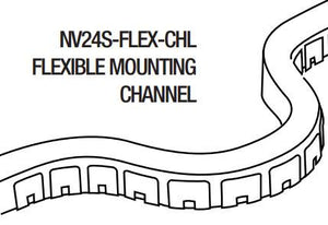 GM Lighting NV24S-FLEX-CHL Flexible Mounting Channel - 39.5 - Ready Wholesale Electric Supply and Lighting