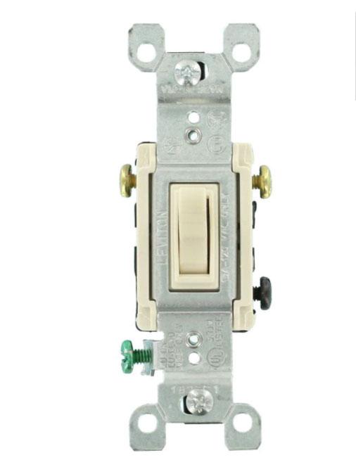LOT OF 20 LEVITON 1453 NEW BROWN 15A QUIET THREE WAY FLUSH TOGGLE SWITCHES 1453 