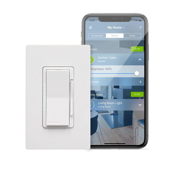 Leviton DH6HD-1BZ - Decora Smart with HomeKit Technology 600 Watt Dimmer - Ready Wholesale Electric Supply and Lighting