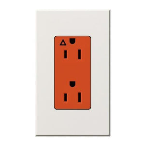 Lutron NTR-15-IG-OR Architectural Style 15A Isolated Ground Receptacle - Ready Wholesale Electric Supply and Lighting