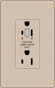Lutron SCR-20-HDTR Designer Style (Satin) 20A Half-Dimming Tamper Resistant Receptacle - Ready Wholesale Electric Supply and Lighting