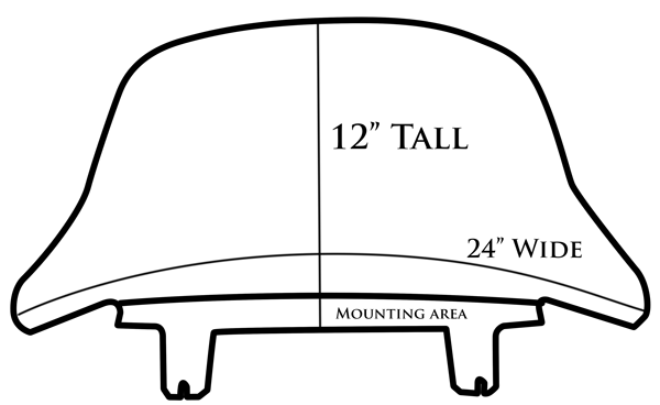 Harley Davidson Sport Glide 12" Dimensions