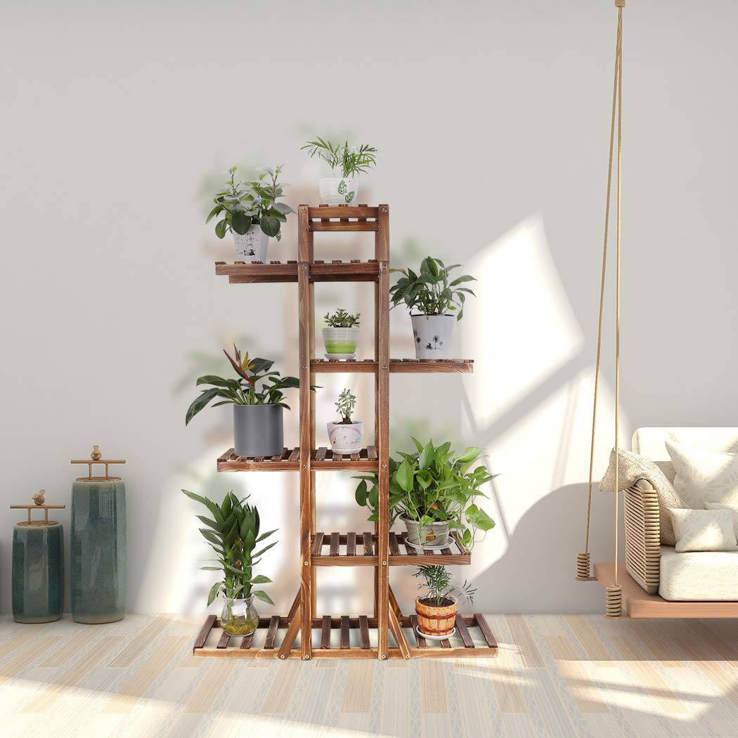 Solid Wooden Vertical Garden Multi Layer Plant Stand – School Mall