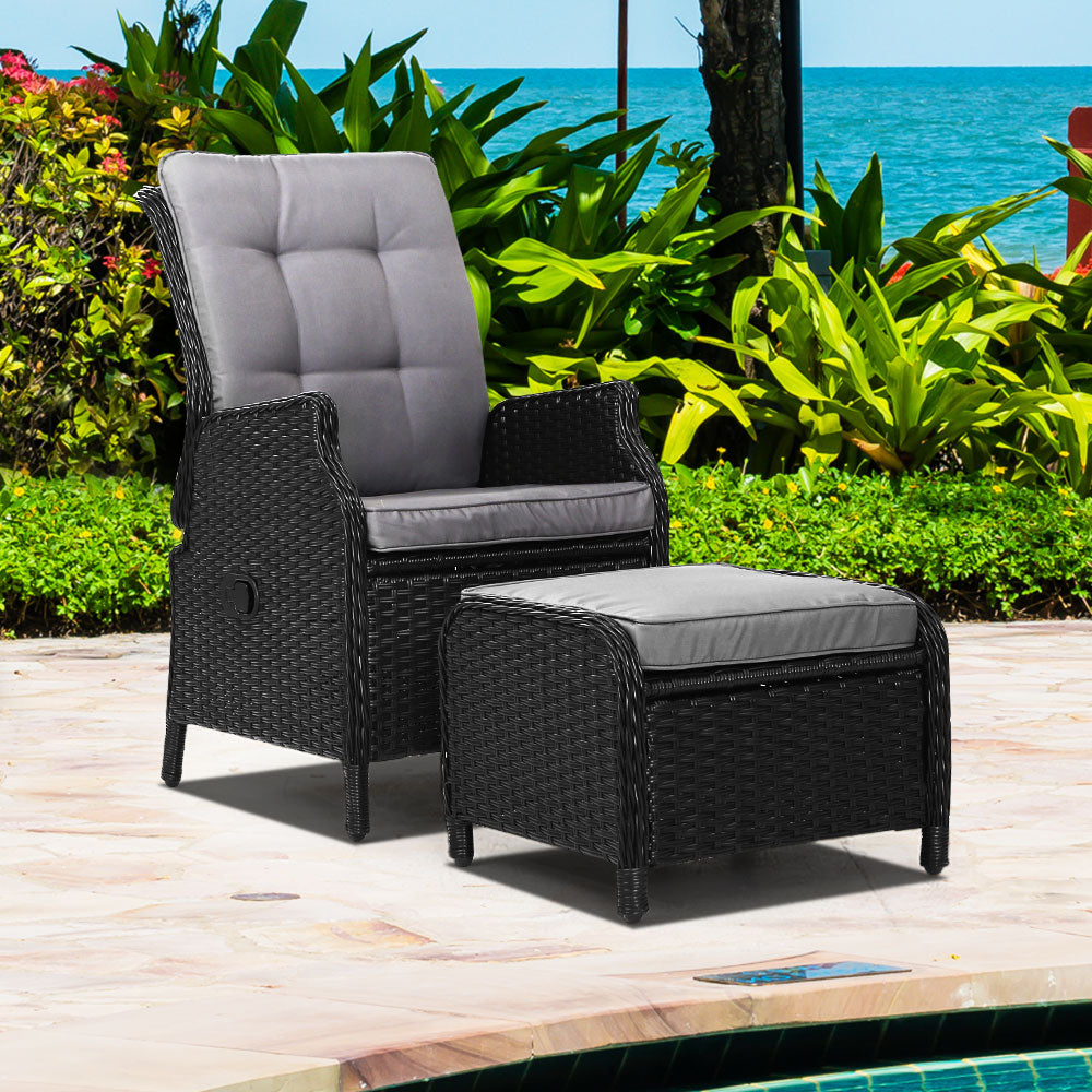 patio seating with ottoman