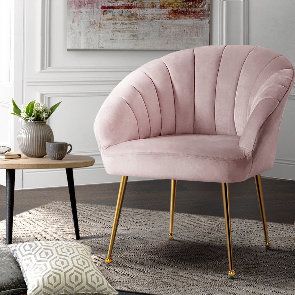 pink chair sofa