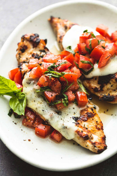 Grille bruschetta chicken