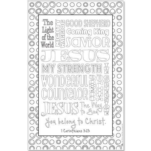 free king jesus coloring pages