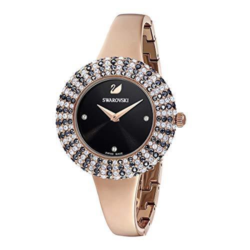 Sluimeren Aardbei Sortie SWAROVSKI Women's Crystal Rose Watch, Metal Bracelet, Black, Rose-Gold –  4aShopOnline