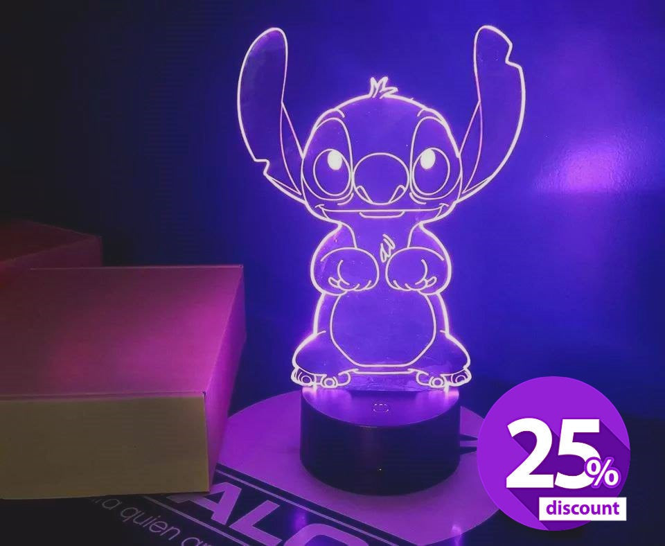 stitch 3d lamp