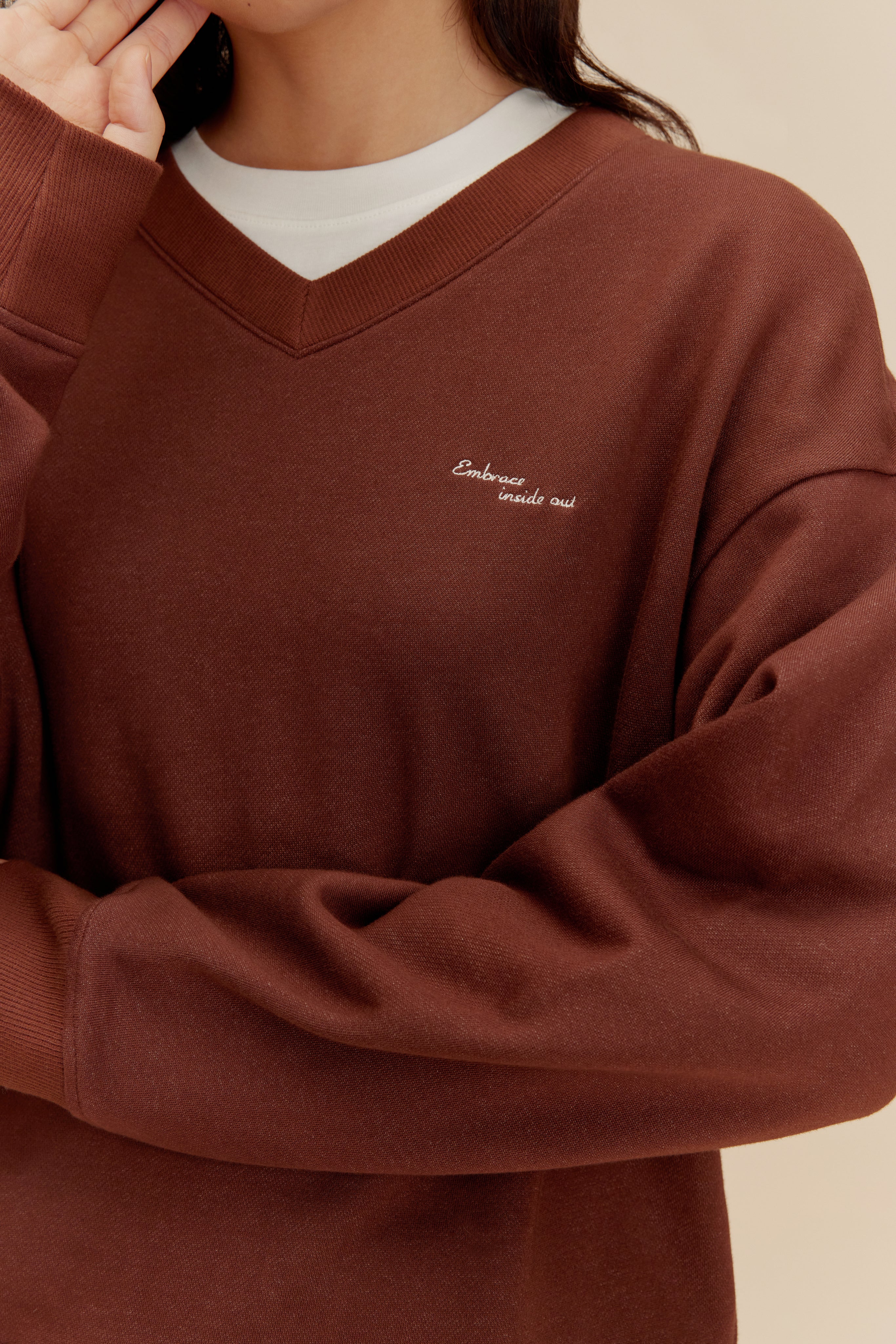 は自分にプチご褒美を noroll fleece V NOROLL, v SWEATER neck p4.org