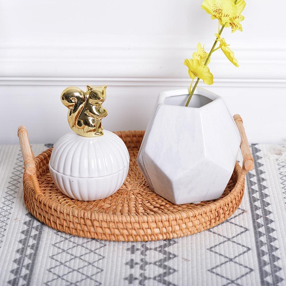 Rattan Round Basket - Western Nest, LLC