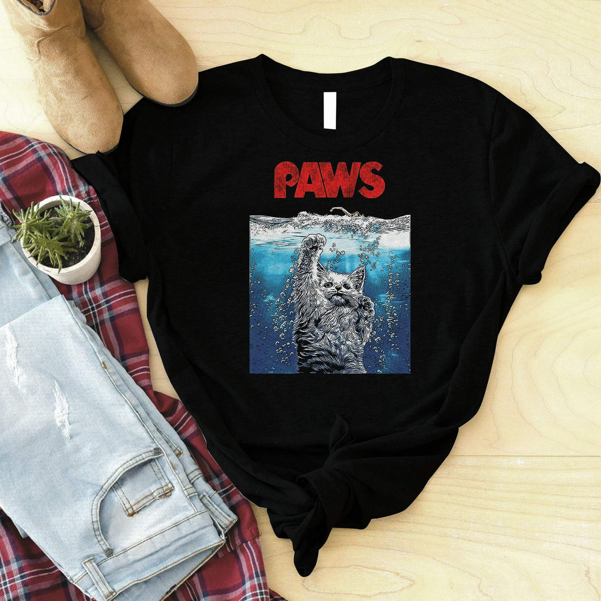 paws t shirt jaws