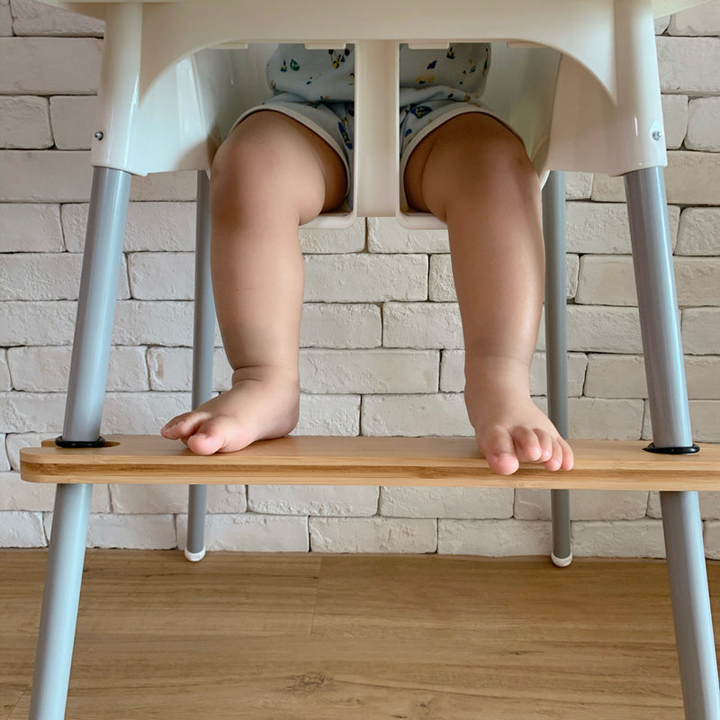 bamboo adjustable highchair footrest