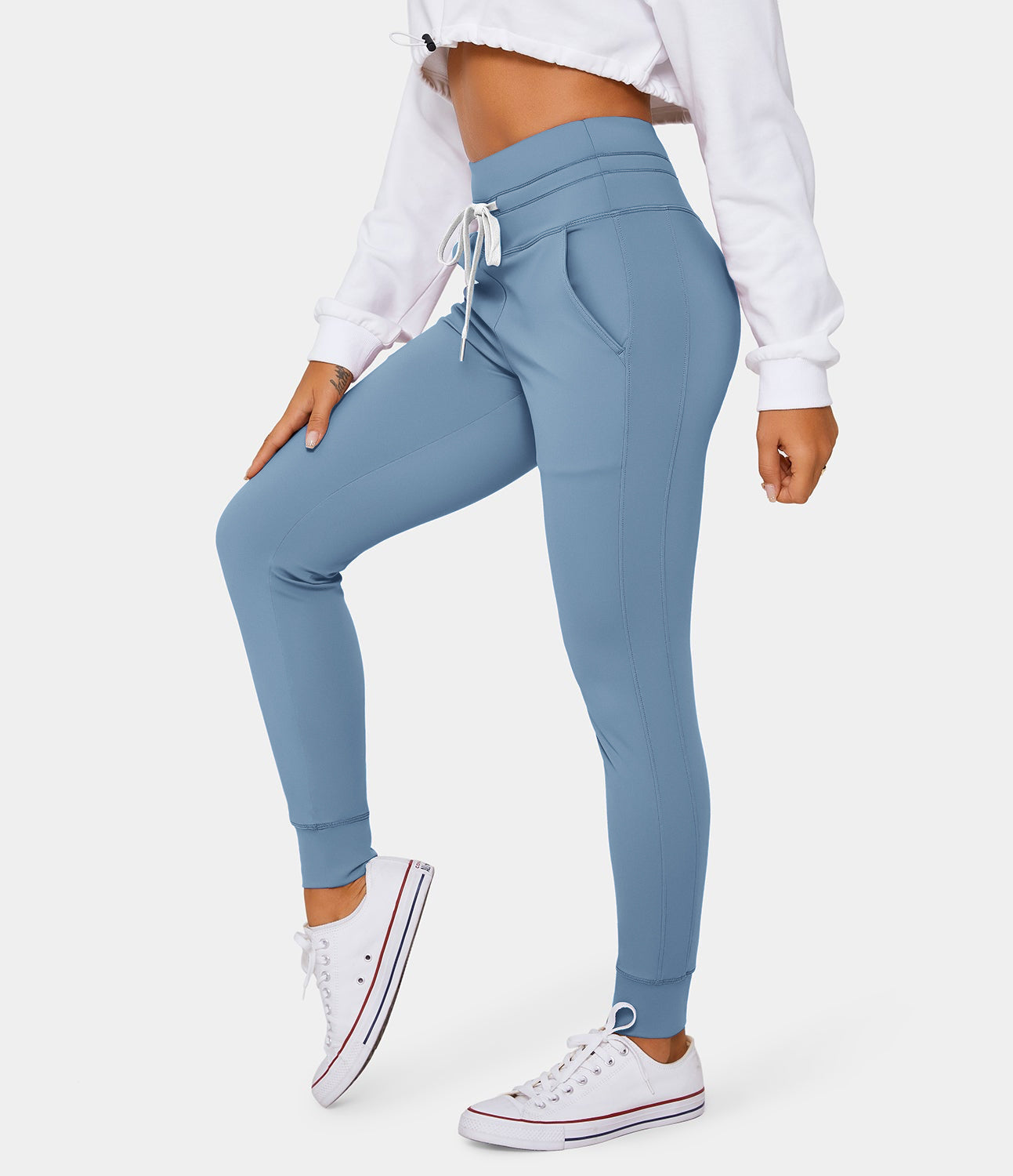 Halara Softlyzeroв„ў Airy High Waisted Drawstring Side Pocket Plain Cool Touch Full Length Joggers - Blue Shadow
Halara Softlyzeroв„ў Airy High Waisted Drawstring Side Pocket Plain Cool Touch Full Length Joggers - Blue Shadow